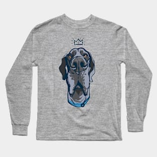 Great Dane,Deutsche Dogge the king, drawing for dog lovers Long Sleeve T-Shirt